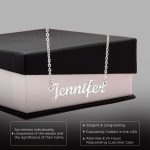 JEMINES Personalized Message Card with Custom Name Necklace