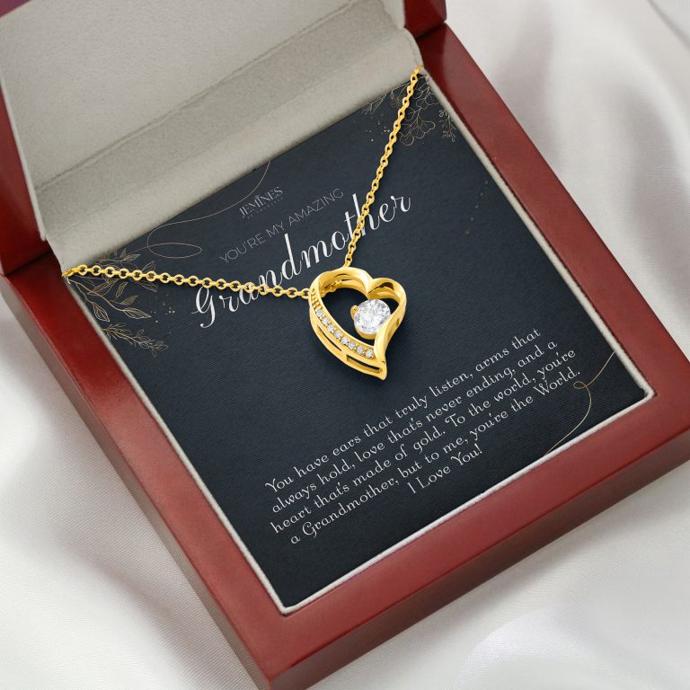 JEMINES Nana Get Well Soon Forever Love Gold Necklace