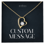 JEMINES Personalized Message Card Necklace Unique Gifts