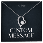 JEMINES Personalized Message Card Necklace Unique Gifts