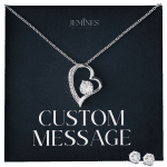 JEMINES Personalized Message Card Necklace Unique Gifts