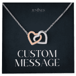 JEMINES Personalized Message Card Necklace Unique Gifts