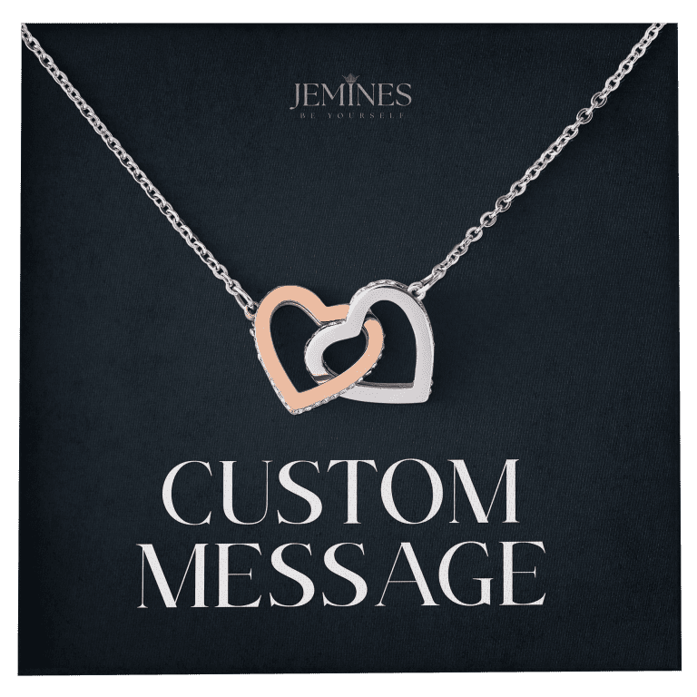 JEMINES Personalized Message Card Necklace Unique Gifts