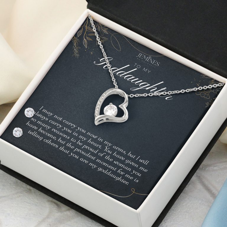 JEMINES Personalized Message Card Necklace Unique Gifts