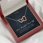 JEMINES Personalized Message Card Necklace Unique Gifts