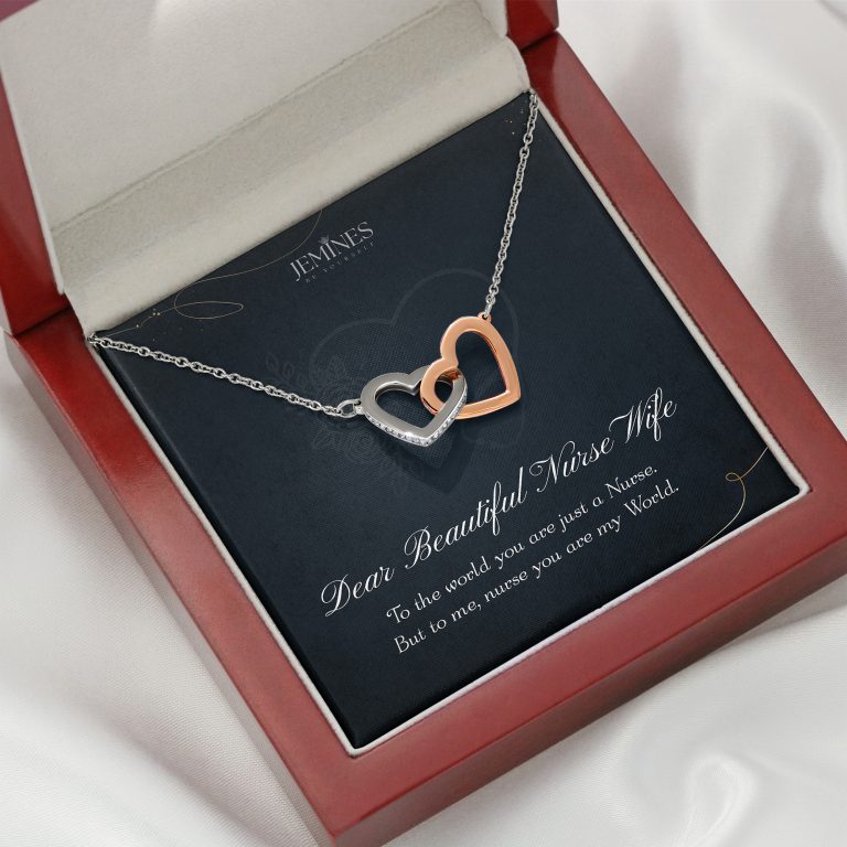 JEMINES Personalized Message Card Necklace Unique Gifts