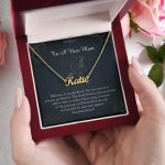 JEMINES Personalized Message Card with Custom Name Necklace