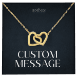 JEMINES Personalized Message Card Necklace Unique Gifts