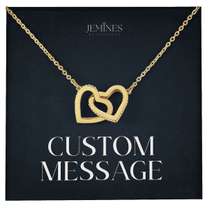 JEMINES Personalized Message Card Necklace Unique Gifts