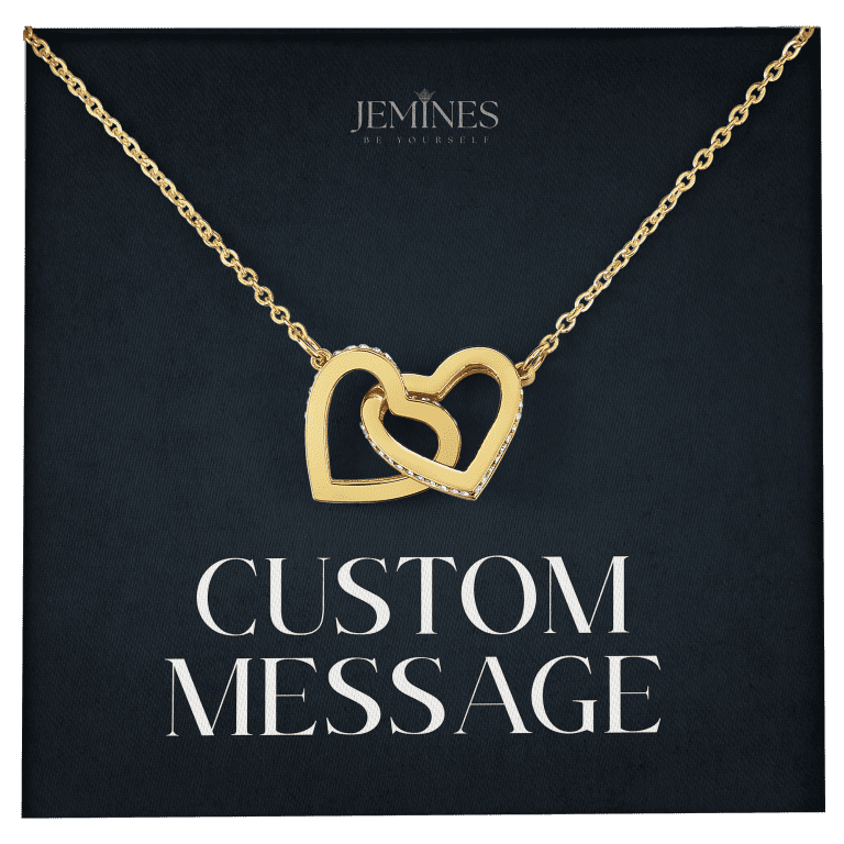 JEMINES Personalized Message Card Necklace Unique Gifts