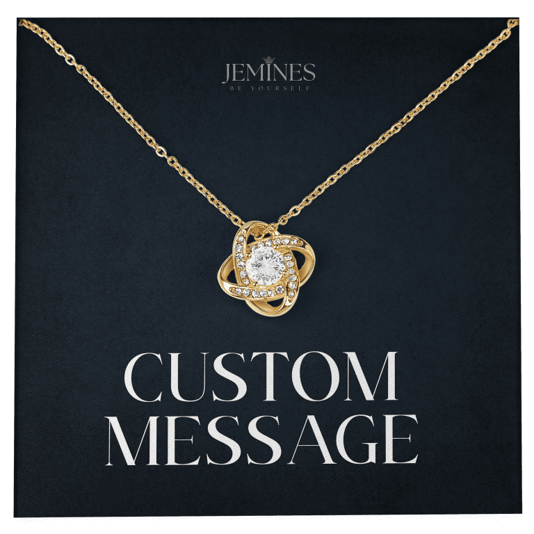 JEMINES Personalized Message Card Necklace Unique Gifts