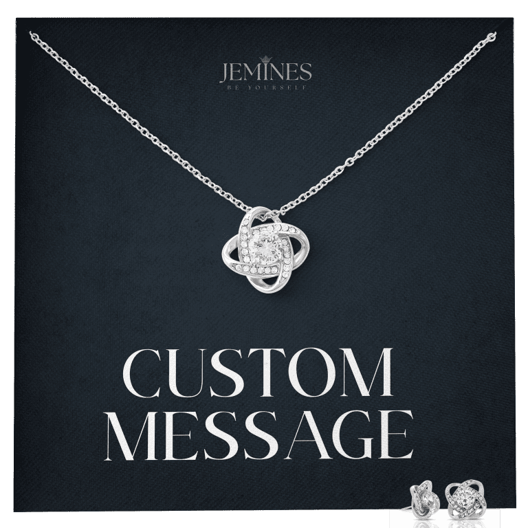 JEMINES Personalized Message Card Necklace Unique Gifts