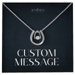 JEMINES Personalized Message Card Necklace Unique Gifts