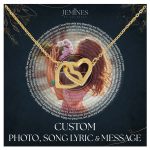 JEMINES Personalized Song Lyric with Photo Necklace Gifts