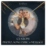 JEMINES Personalized Song Lyric with Photo Necklace Gifts