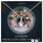 JEMINES Personalized Song Lyric with Photo Necklace Gifts