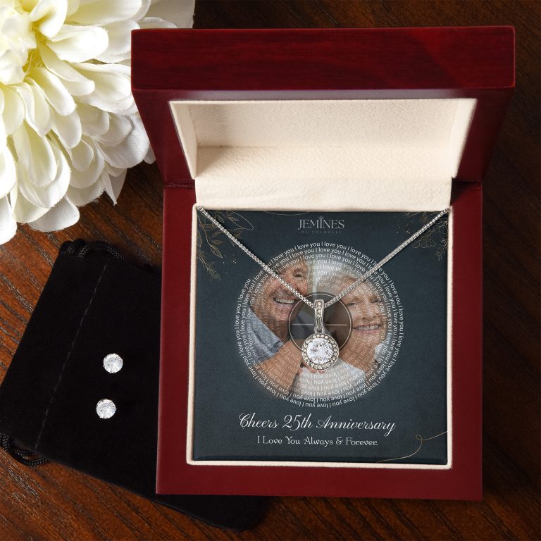 JEMINES Personalized Song Lyric with Photo Necklace Gifts