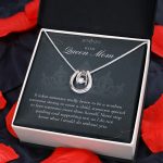 JEMINES Queen Mom Mother's Day Lucky In Love Necklace Gifts