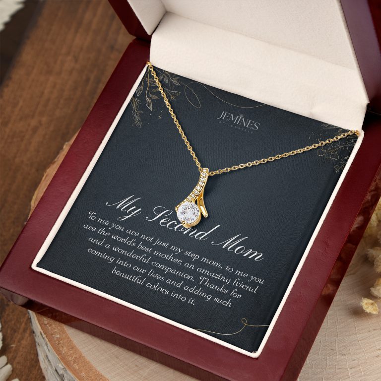 JEMINES Second Mom Appreciation Alluring Gold Necklace Gifts