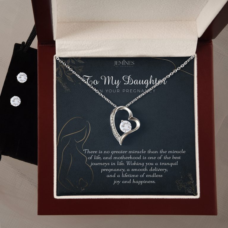 JEMINES Stepdaughter Forever Love Necklace Set Gifts