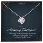 JEMINES Therapist Appreciation Love Knot Necklace Gifts