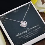 JEMINES Therapist Appreciation Love Knot Necklace Gifts