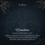 JEMINES Grandma Mother's Day Custom Name Gold Necklace