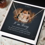 JEMINES Personalized Memories Photo Name Necklace Gifts