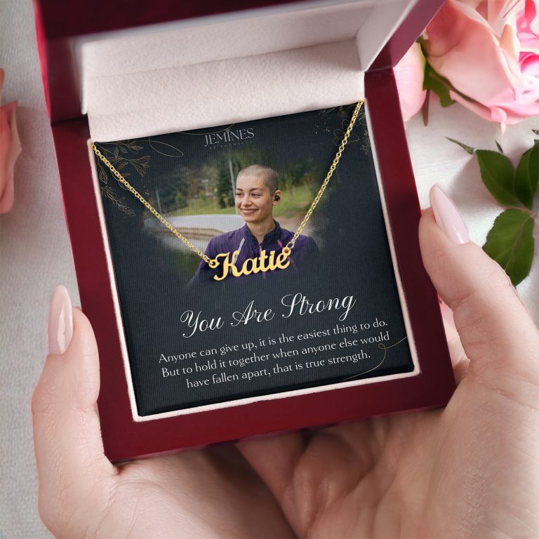 JEMINES Personalized Memories Photo Name Necklace Gifts