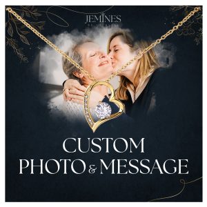 JEMINES Personalized Memories Photo Necklace Unique Gifts