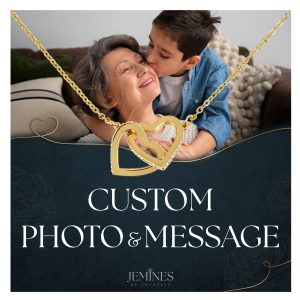 JEMINES Personalized Memories Photo Necklace Unique Gifts