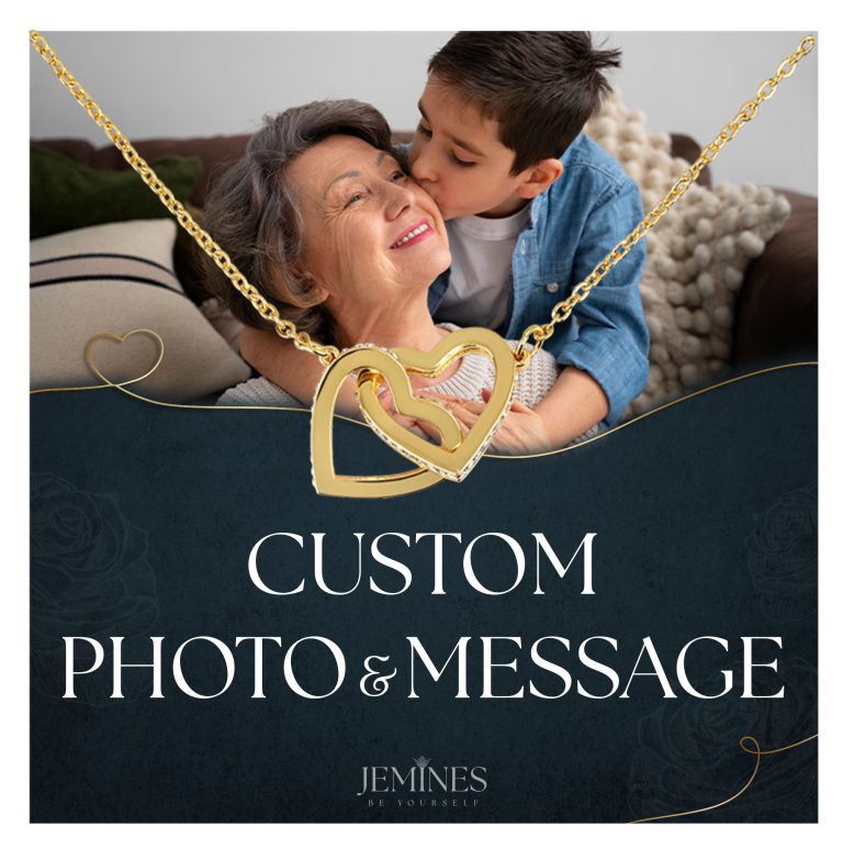 JEMINES Personalized Memories Photo Necklace Unique Gifts