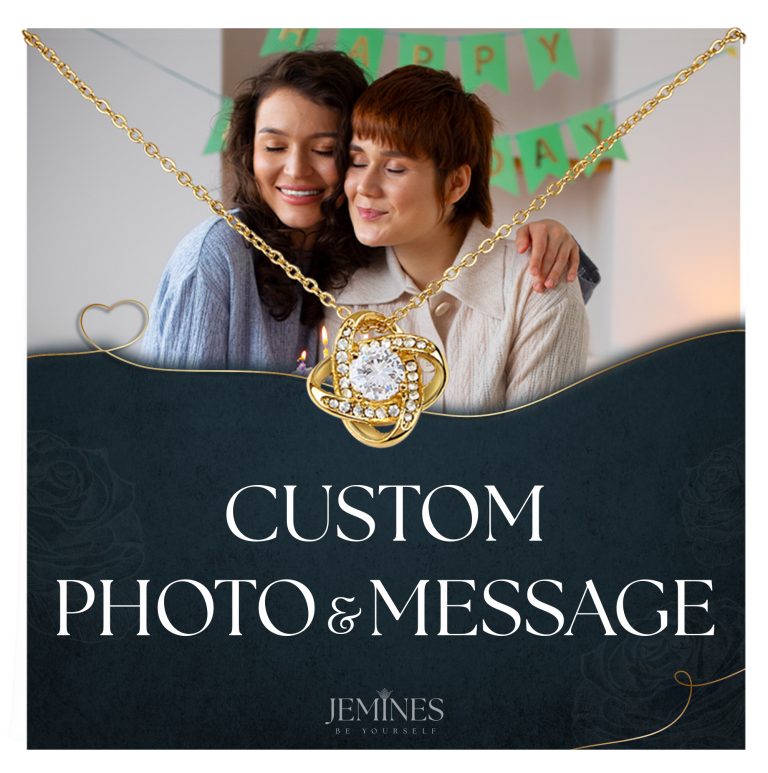 JEMINES Personalized Memories Photo Necklace Unique Gifts