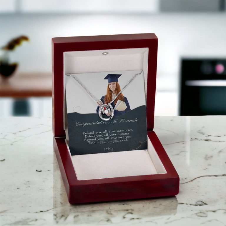 JEMINES Personalized Memories Photo Necklace Unique Gifts