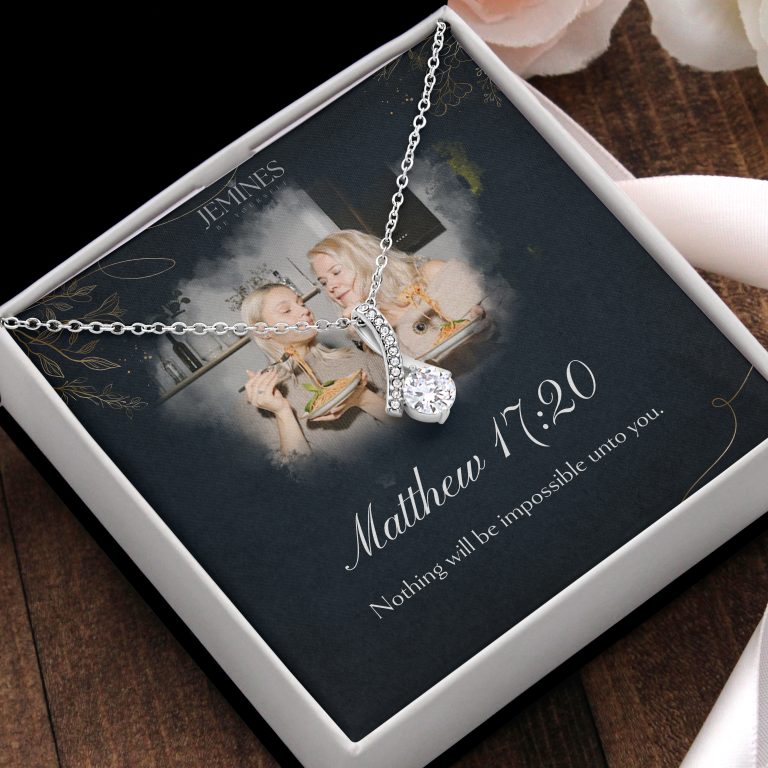 JEMINES Personalized Memories Photo Necklace Unique Gifts