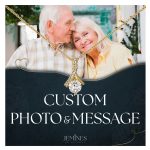 JEMINES Personalized Memories Photo Necklace Unique Gifts