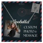 JEMINES Personalized Photo Letter Name Necklace Gifts