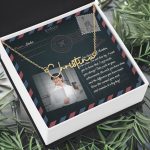 JEMINES Personalized Photo Letter Name Necklace Gifts