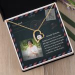 JEMINES Personalized Photo Letter Necklace Unique Gifts