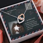 JEMINES Personalized Photo Letter Necklace Unique Gifts