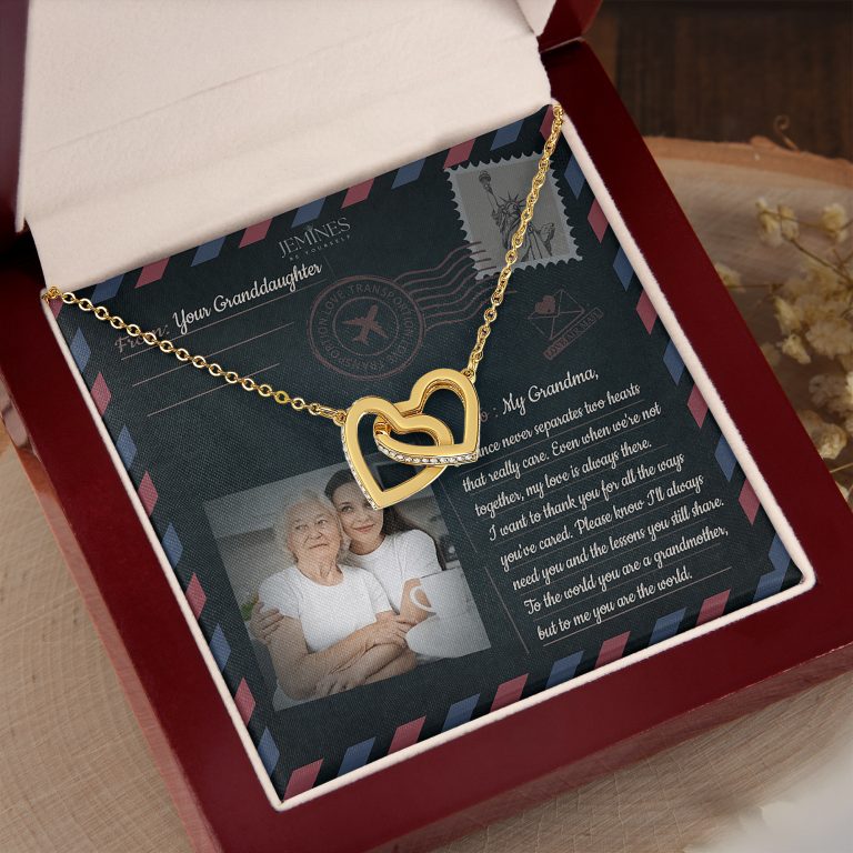 JEMINES Personalized Photo Letter Necklace Unique Gifts