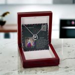 JEMINES Personalized Photo Letter Necklace Unique Gifts