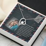 JEMINES Personalized Photo Letter Necklace Unique Gifts