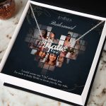 JEMINES Personalized Sweet Photo Name Necklace Gifts