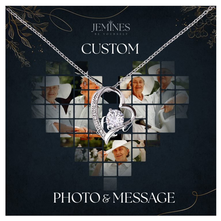 JEMINES Personalized Sweet Photo Necklace Unique Gifts