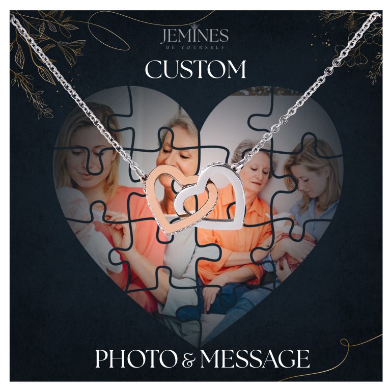 JEMINES Personalized Sweet Photo Necklace Unique Gifts