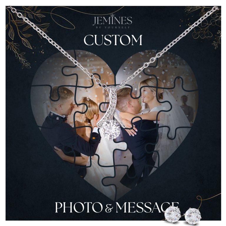 JEMINES Personalized Sweet Photo Necklace Unique Gifts