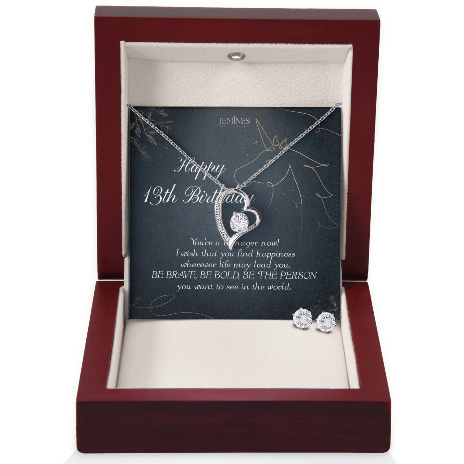 13th Birthday Forever Love Set Necklace
