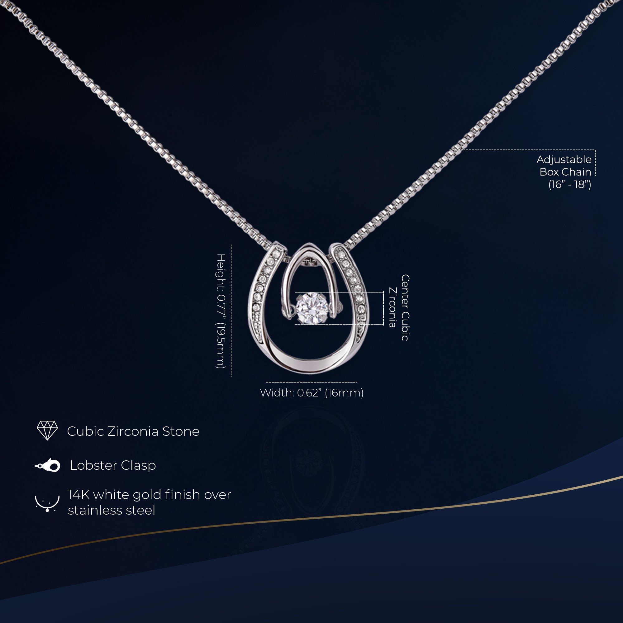 13th Birthday Lucky in Love Necklace Elegant Gift - Image 2