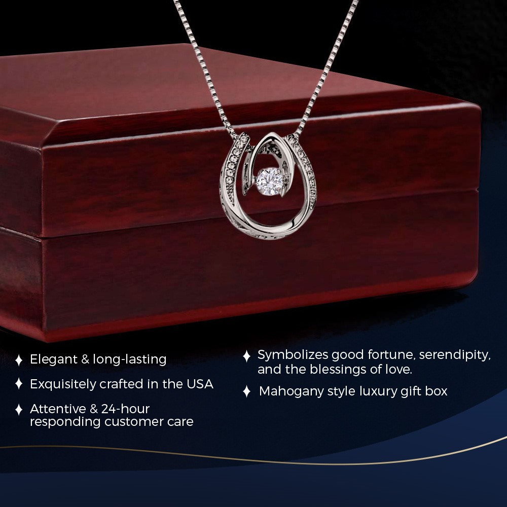 13th Birthday Lucky in Love Necklace Elegant Gift - Image 4